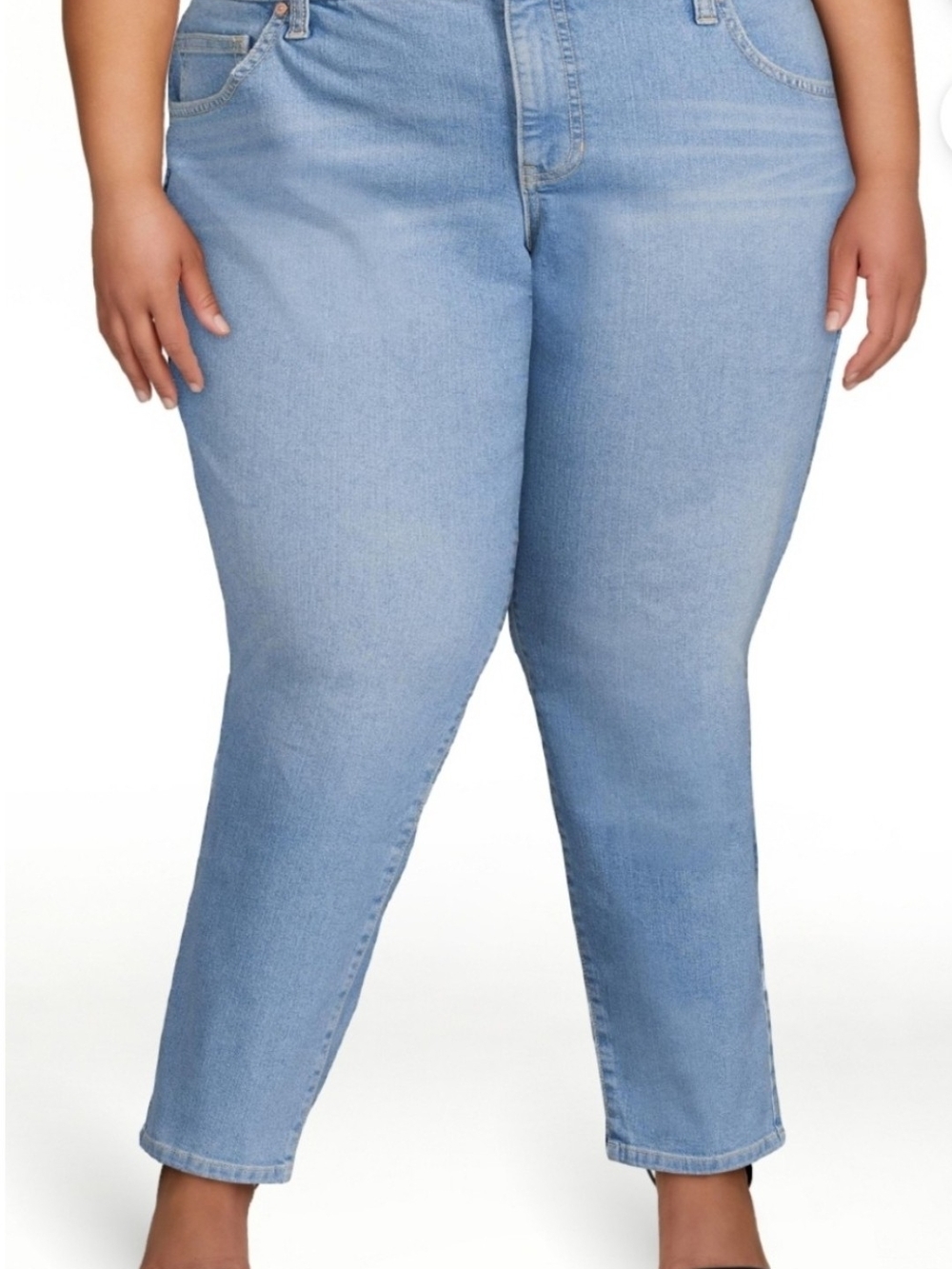 Terra & Sky Light Blue Straight Leg - Women